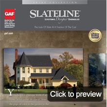 Asphalt shingles slateline brochure