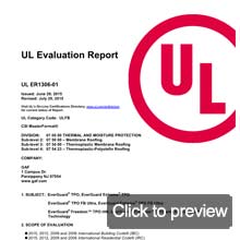 UL evaluation TPO everguard