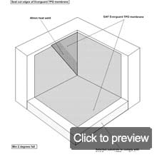 TPO everguard folded corner