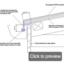 tpo eave termination bar